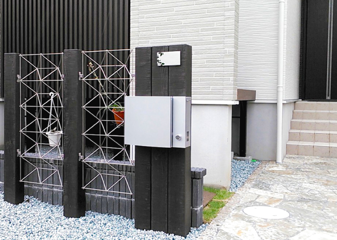 【スペースプランニングの施工事例】門まわりの施工