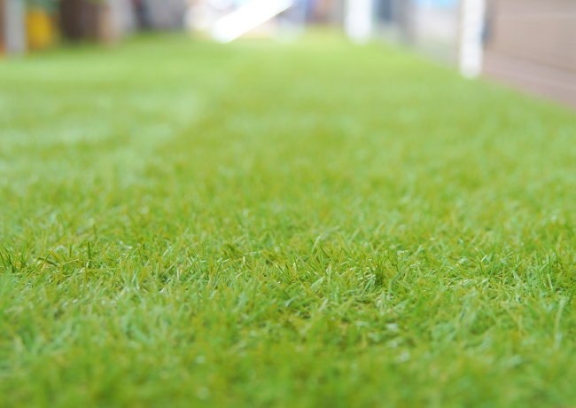 天然芝を人工芝にリフォーム